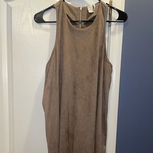 Suede dress